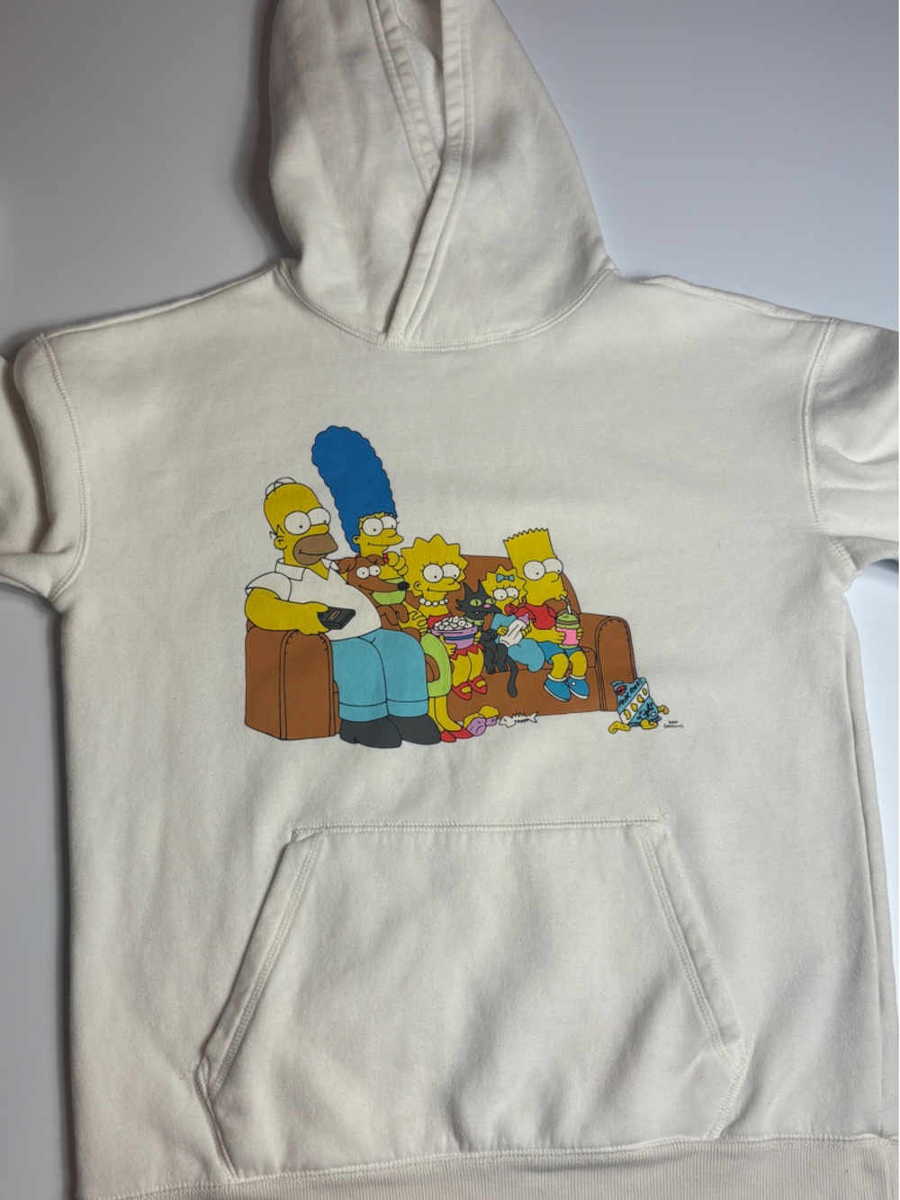 The Simpsons Family Graphic Hoodie - Cream